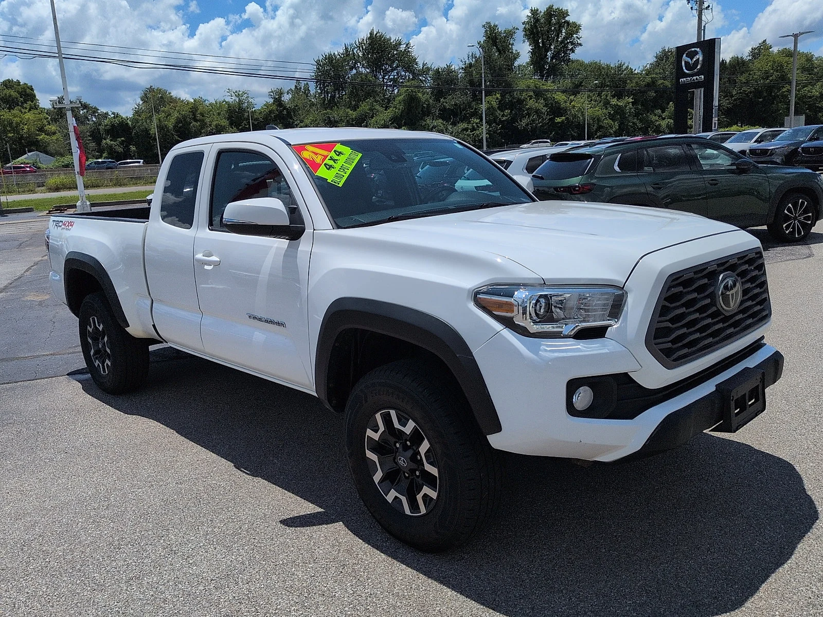 Used 2021 Super White Toyota TRD Off Road image 1