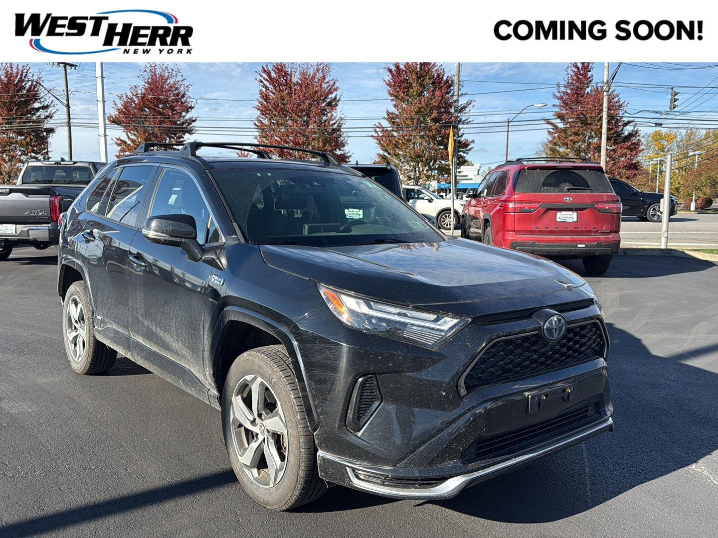 Used 2022 Midnight Black Metallic Toyota SE image 1