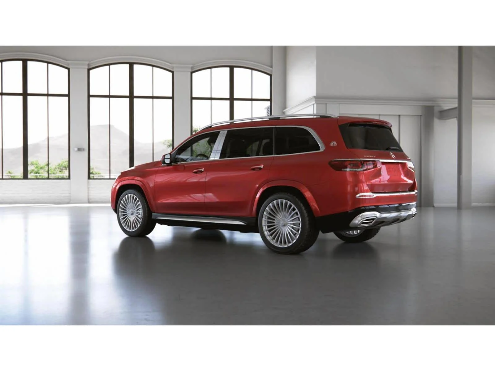 Used 2022 MANUFAKTUR Cardinal Red Metallic Mercedes-Benz Maybach GLS 600 image 30