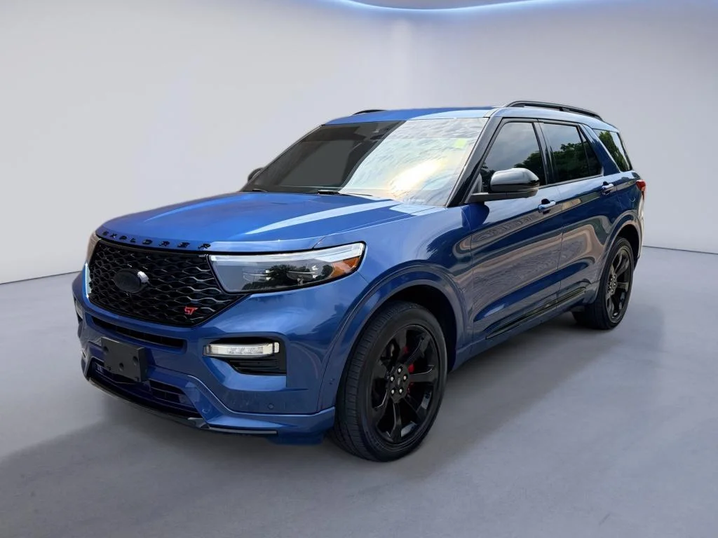 Used 2021 Atlas Blue Metallic Ford ST image 1