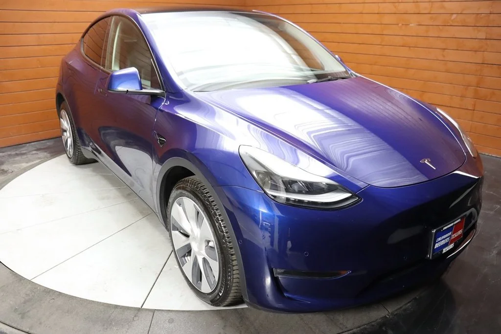 Used 2022 Deep Blue Metallic Tesla Long Range image 19
