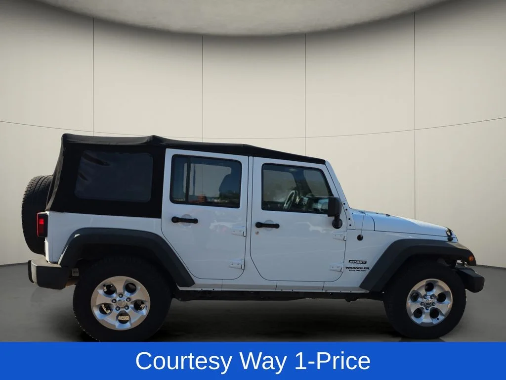Used 2013 White Jeep Unlimited Sport image 11