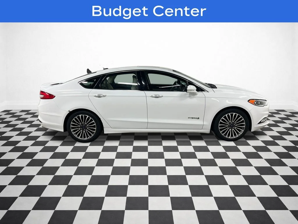 Used 2017 Ford Fusion Hybrid Titanium with VIN 3FA6P0RU9HR381862 for sale in Chippewa Falls, WI