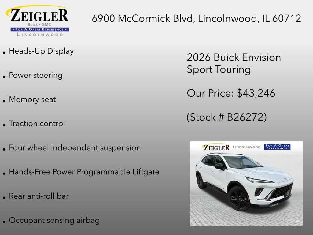 New 2026 Summit White Buick Sport Touring image 24