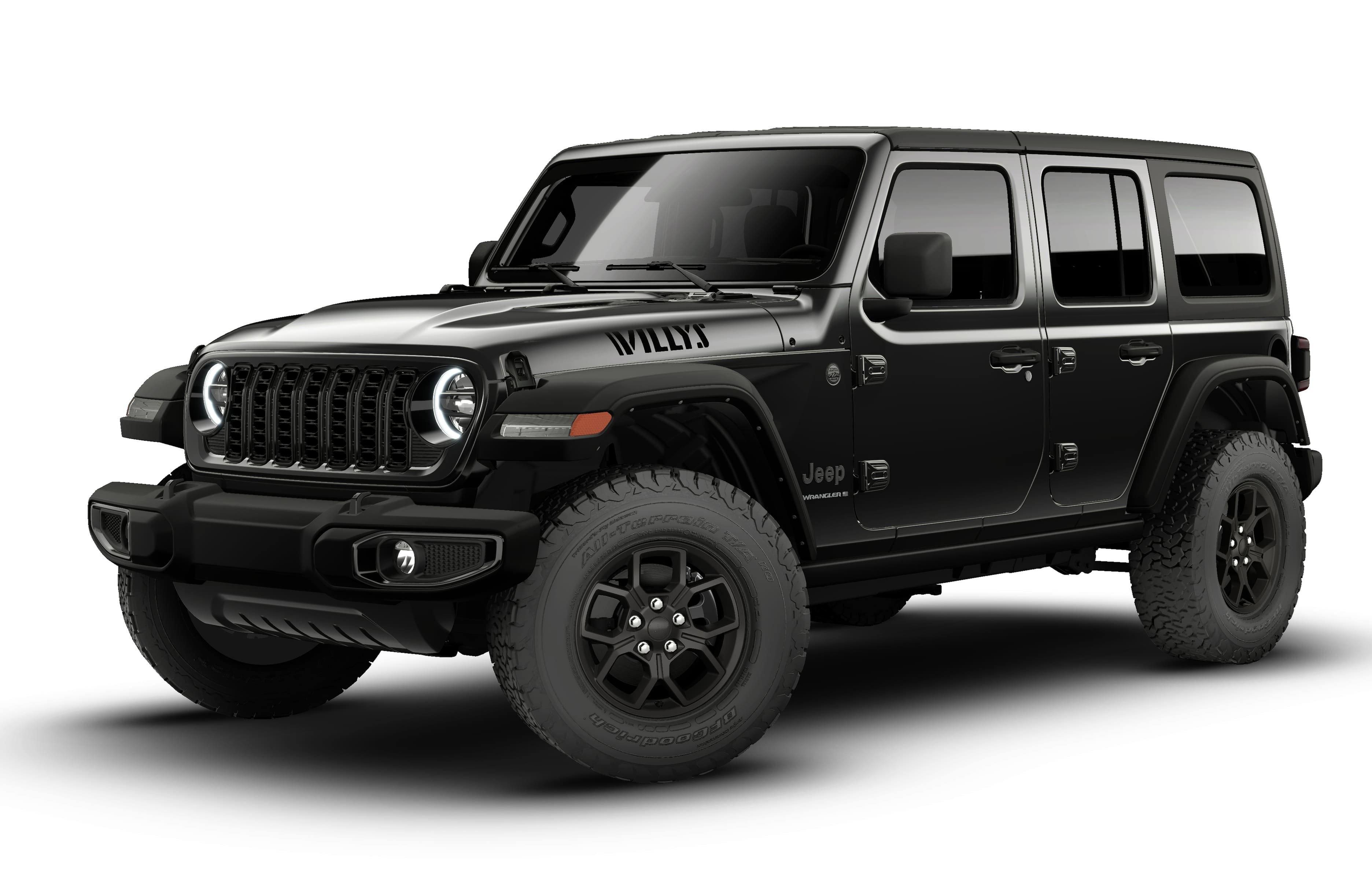 New 2026 Black Clear-Coat Exterior Paint Jeep Willys image 1