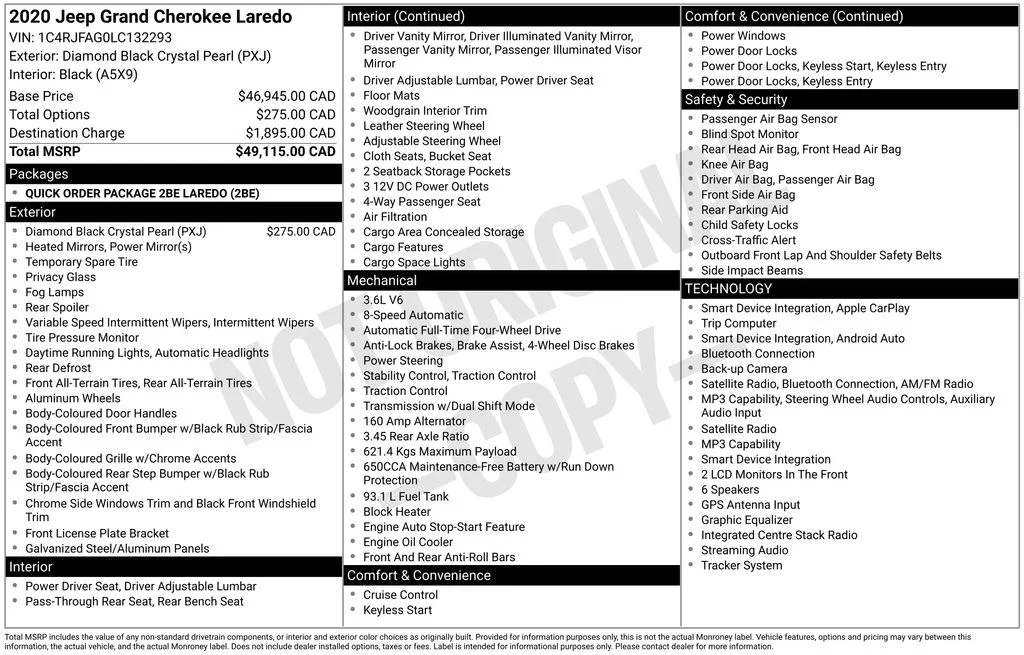 Used 2020 Black Jeep Laredo image 6