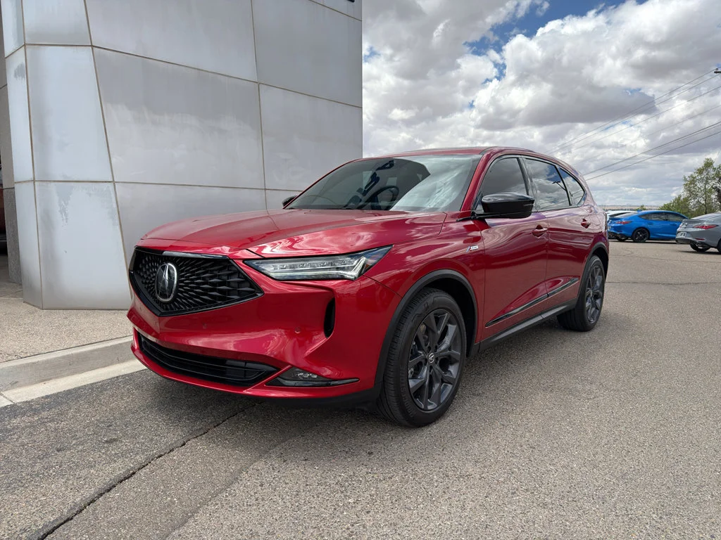 Certified Used 2023 Performance Red Pearl Acura SH-AWD with A-Spec Package image 3