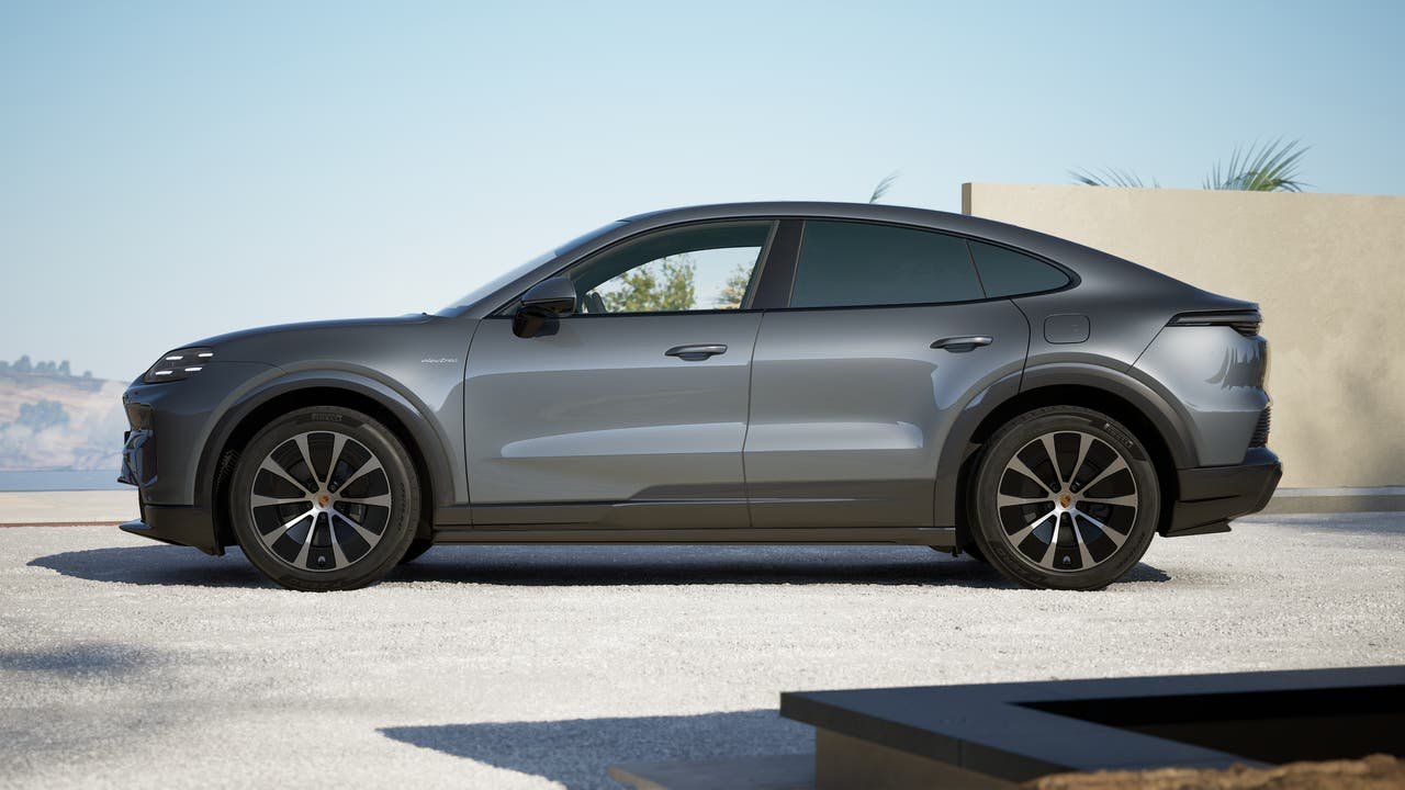 New 2026 Vanadium Grey Metallic Porsche Coupe Electric image 2