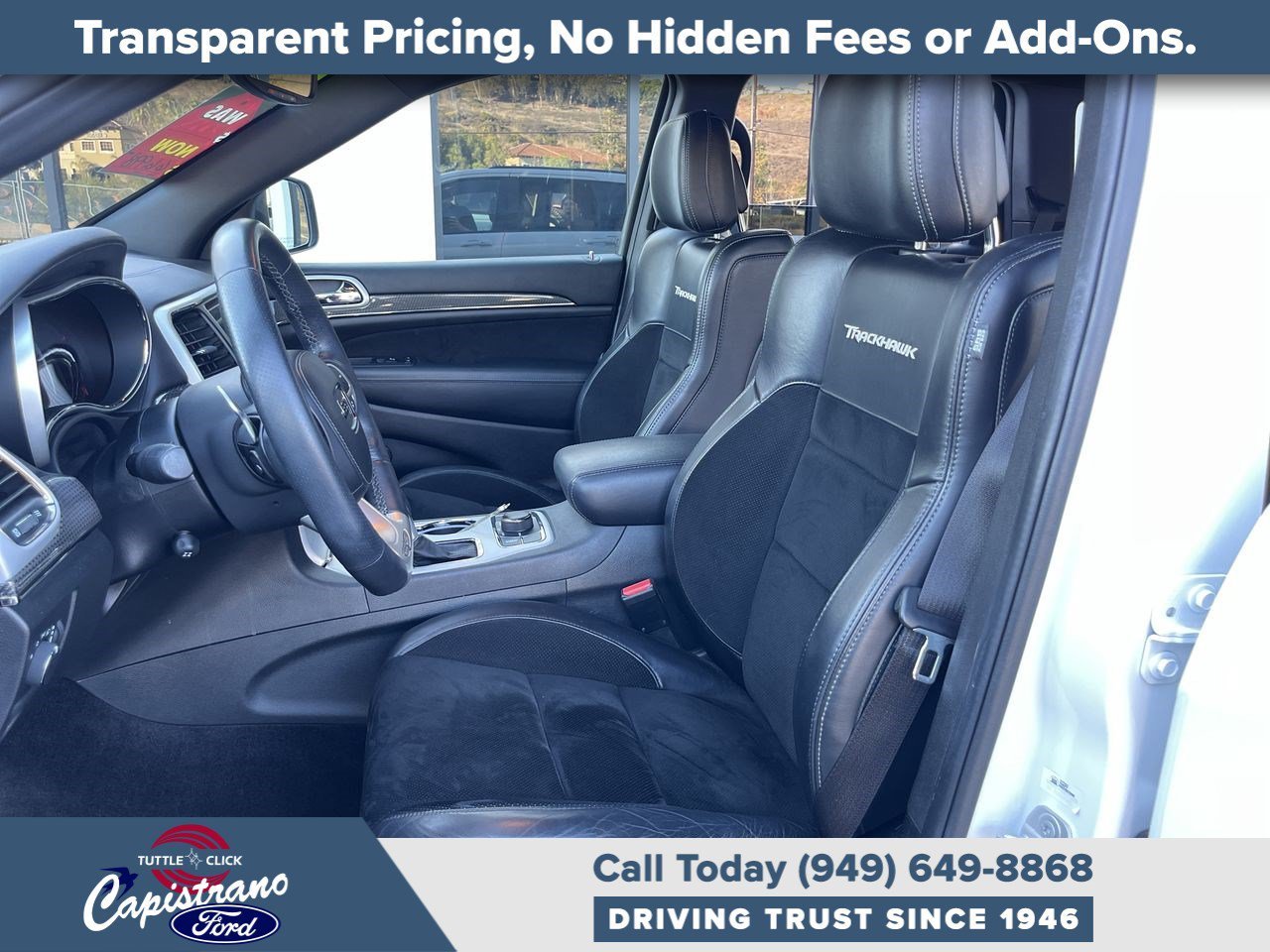 Used 2018 Bright White Clearcoat Jeep Trackhawk image 27