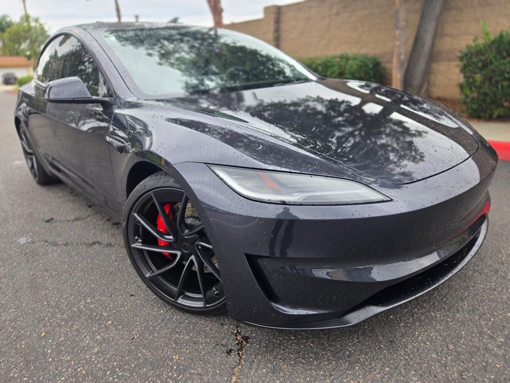 Used 2024 Gray Tesla Performance image 1
