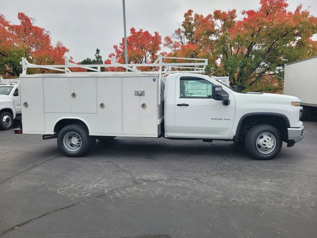 New 2025 Summit White Chevrolet Work Truck image 3