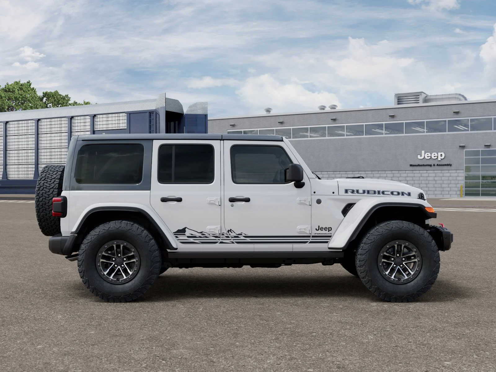 New 2026 Bright White Clear-Coat Exterior Paint Jeep Rubicon image 12