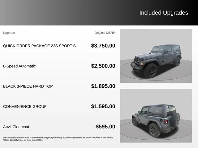 New 2026 Anvil Clearcoat Jeep Sport S image 4