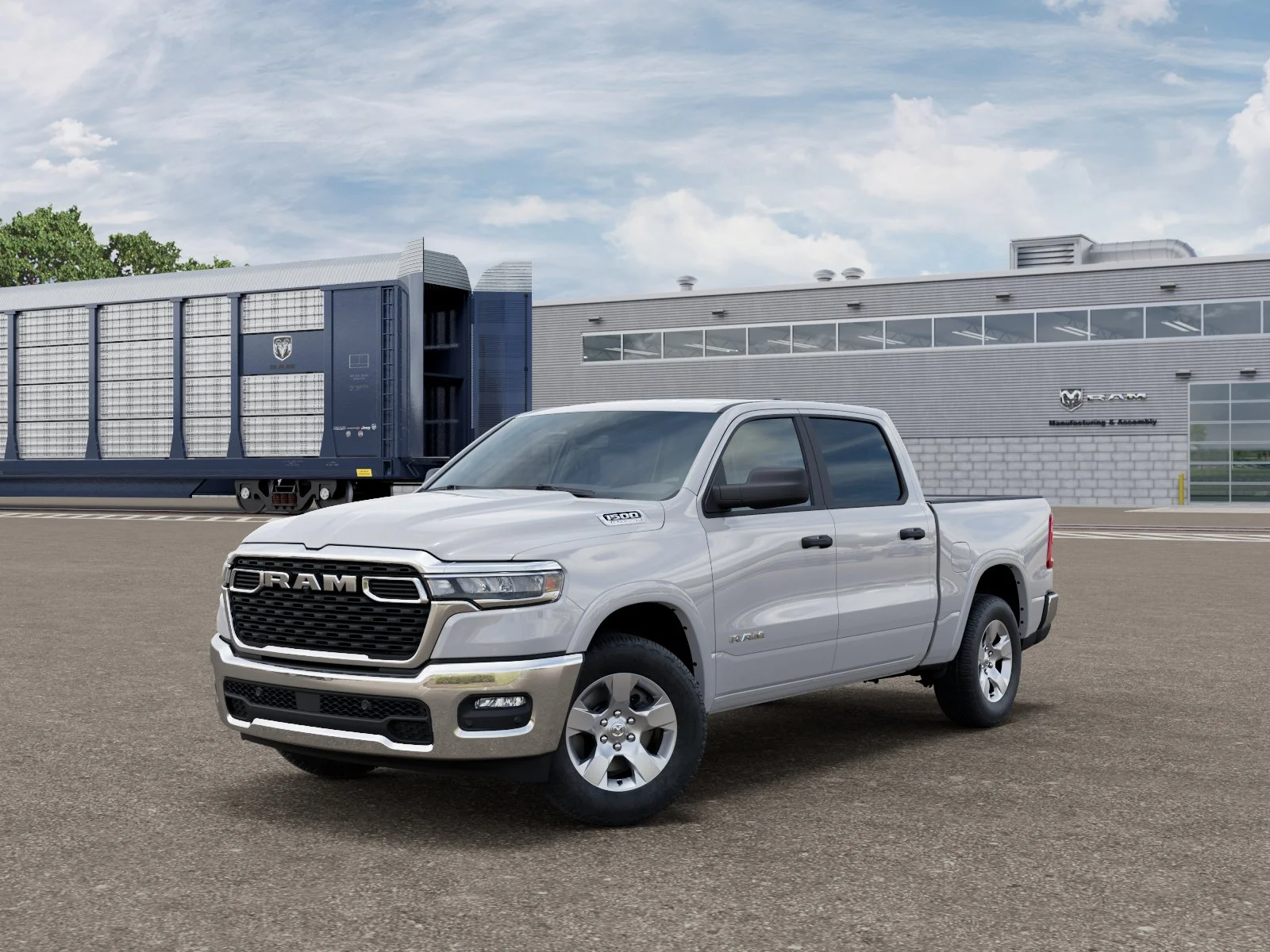 New 2026 Bright White Clear-Coat Exterior Paint RAM BIG HORN image 1