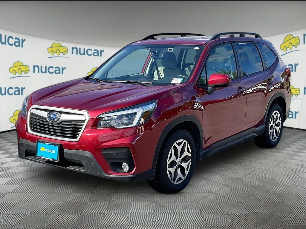 Used 2021 Crimson Red Pearl Subaru Premium image 3