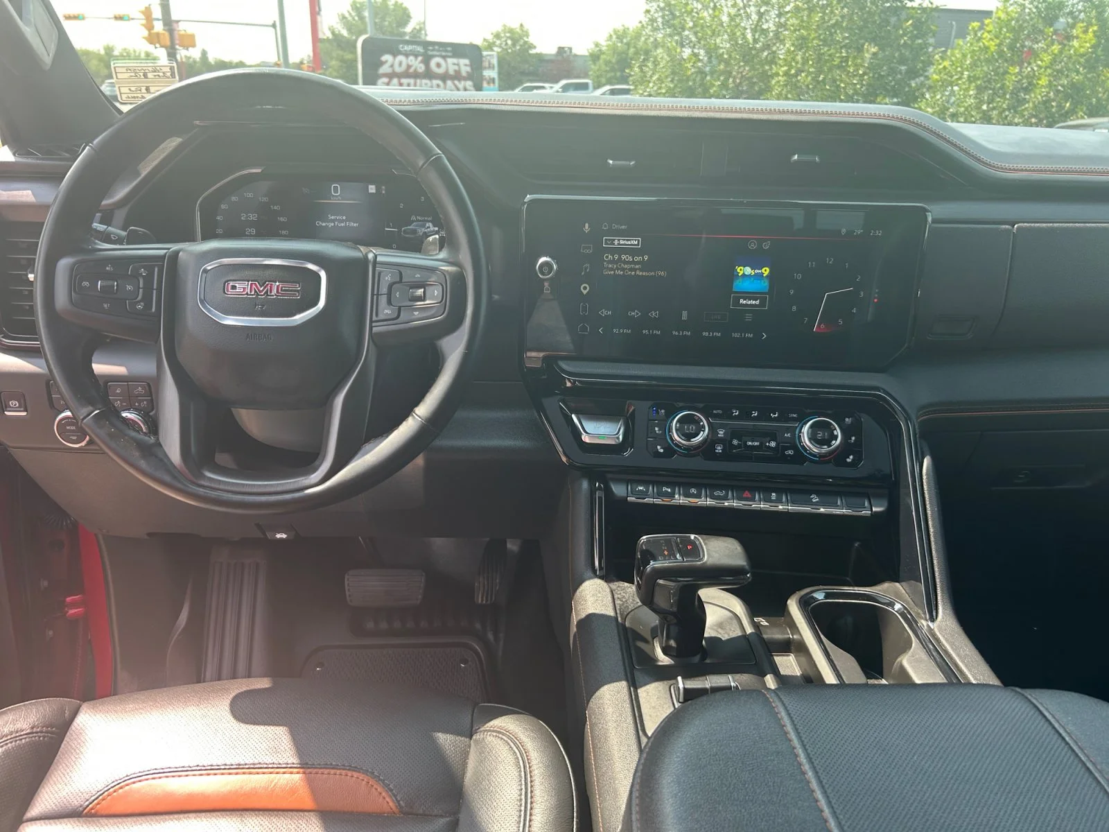 Used 2025 Red GMC AT4 Crew Cab 3.0L Diesel Leather Sunroof Navigation 4x4 image 21