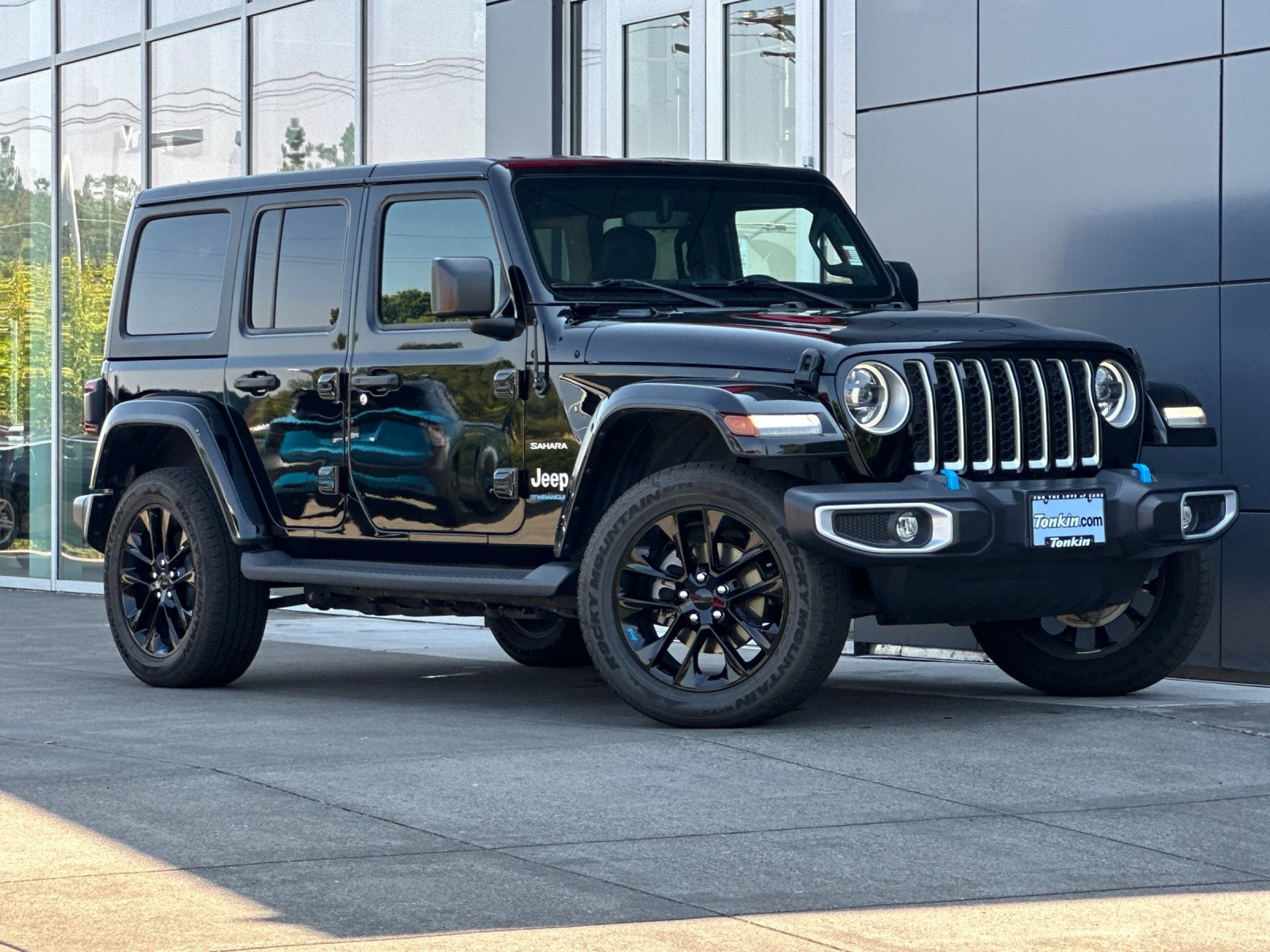 Used 2023 Black Clearcoat Jeep Sahara 4xe image 2