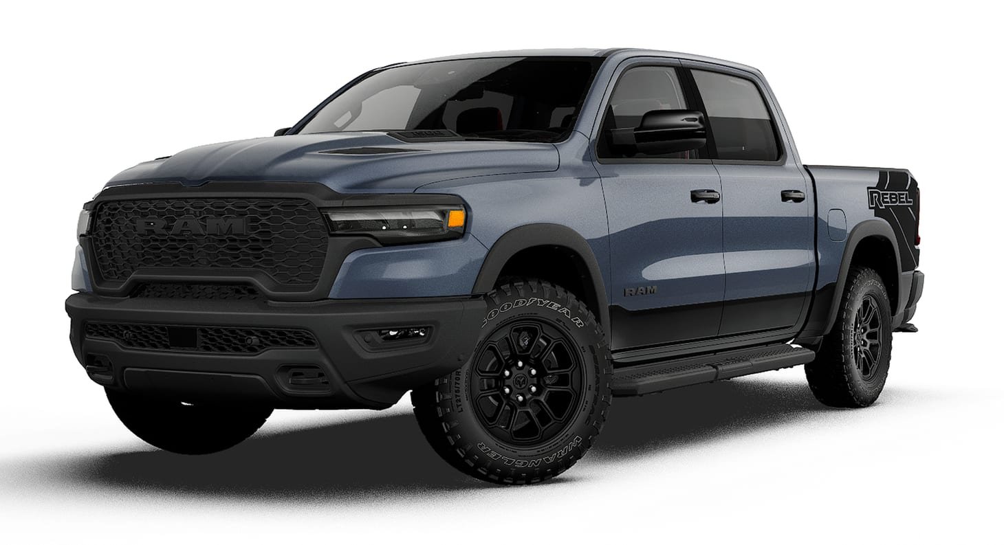 New 2027 Forged Blue Metallic Exterior Paint RAM REBEL image 13