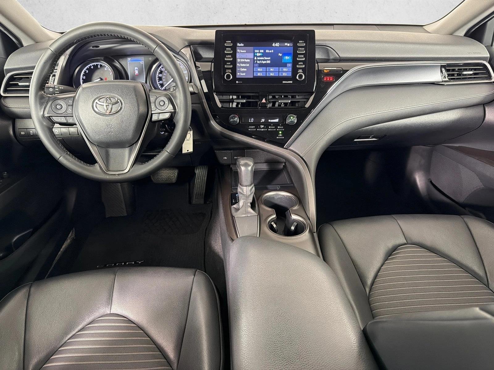 Certified Used 2021 Midnight Black Metallic Toyota SE image 22