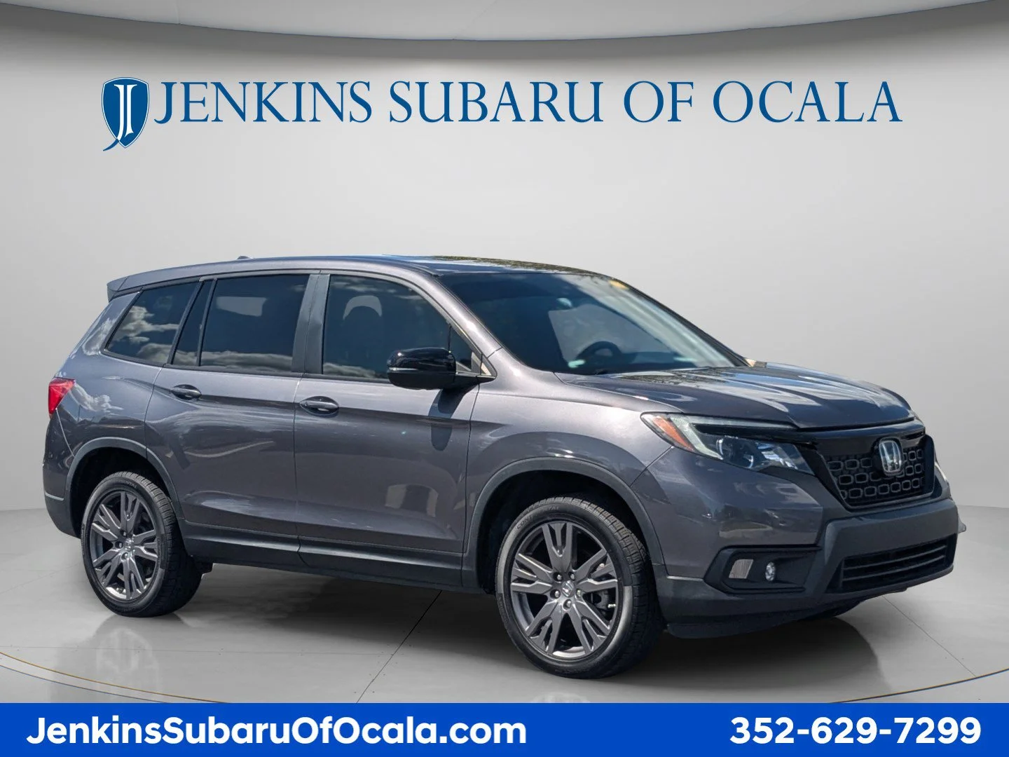 Used 2021 Obsidian Blue Honda EX-L image 1