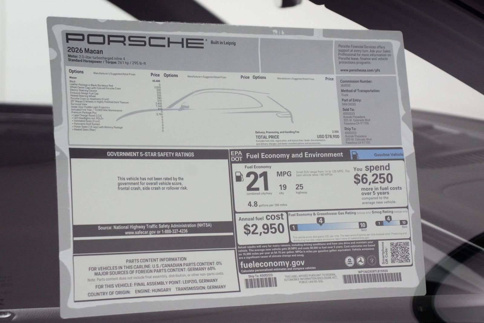 New 2026 Black Porsche  image 25
