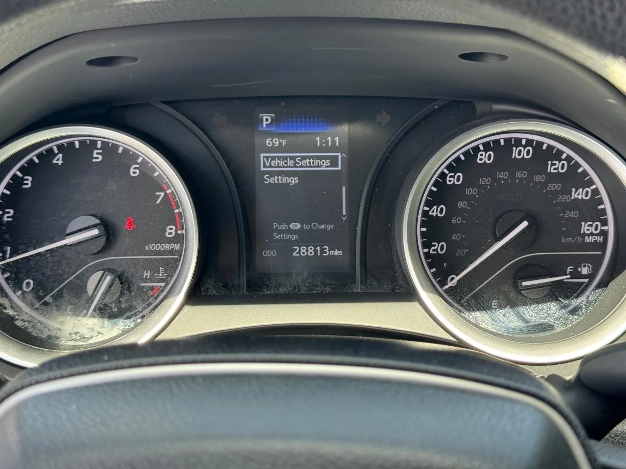 Used 2024 Reservoir Blue Toyota LE image 19