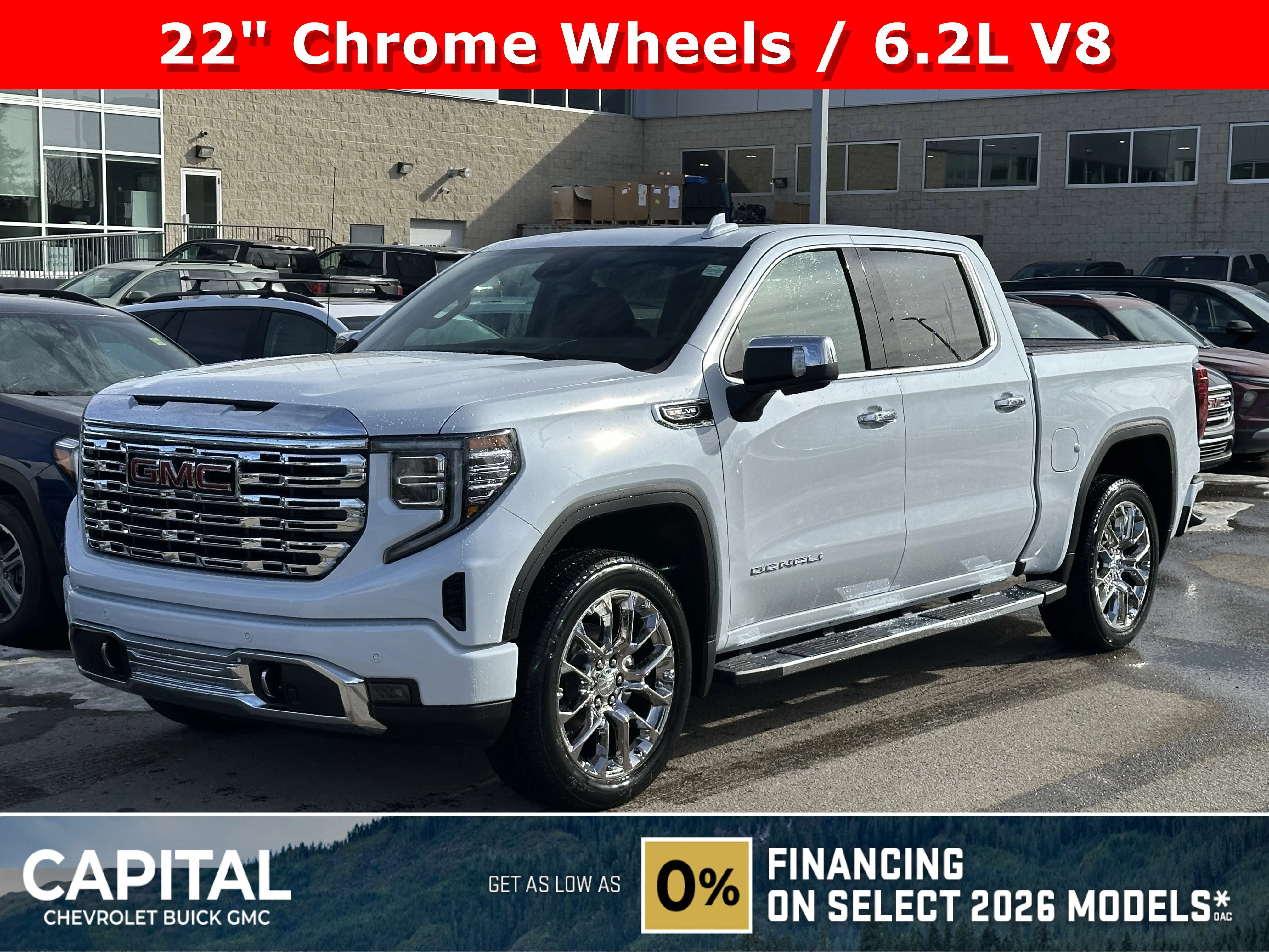 New 2026 Glacier White Tricoat GMC Denali image 1