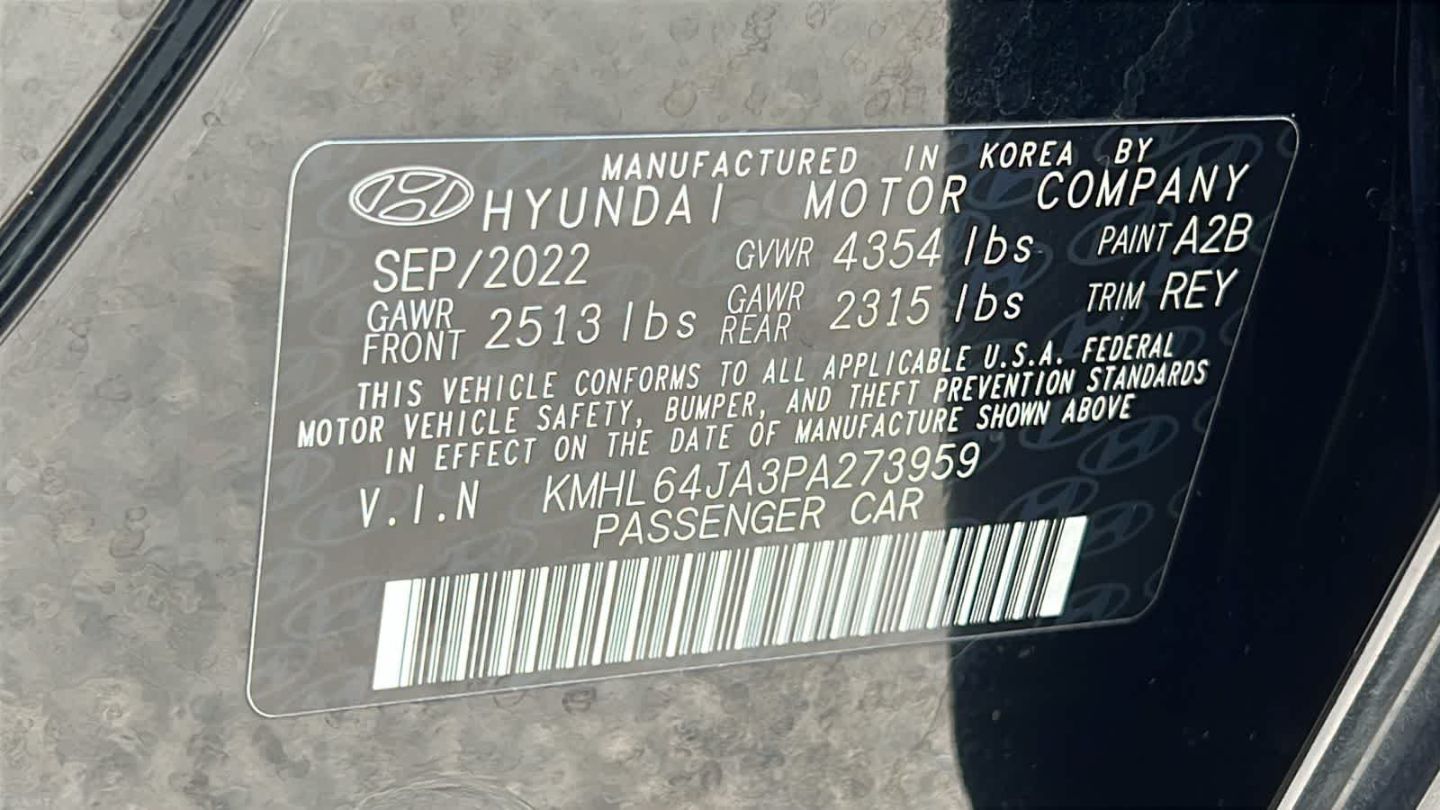 Certified Used 2023 Onyx Black Hyundai SEL image 30