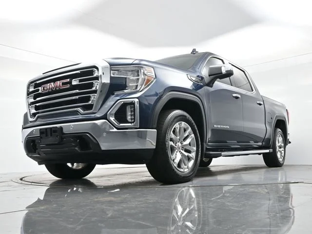 Used 2021 PACIFIC BLUE METALLIC GMC SLT image 24