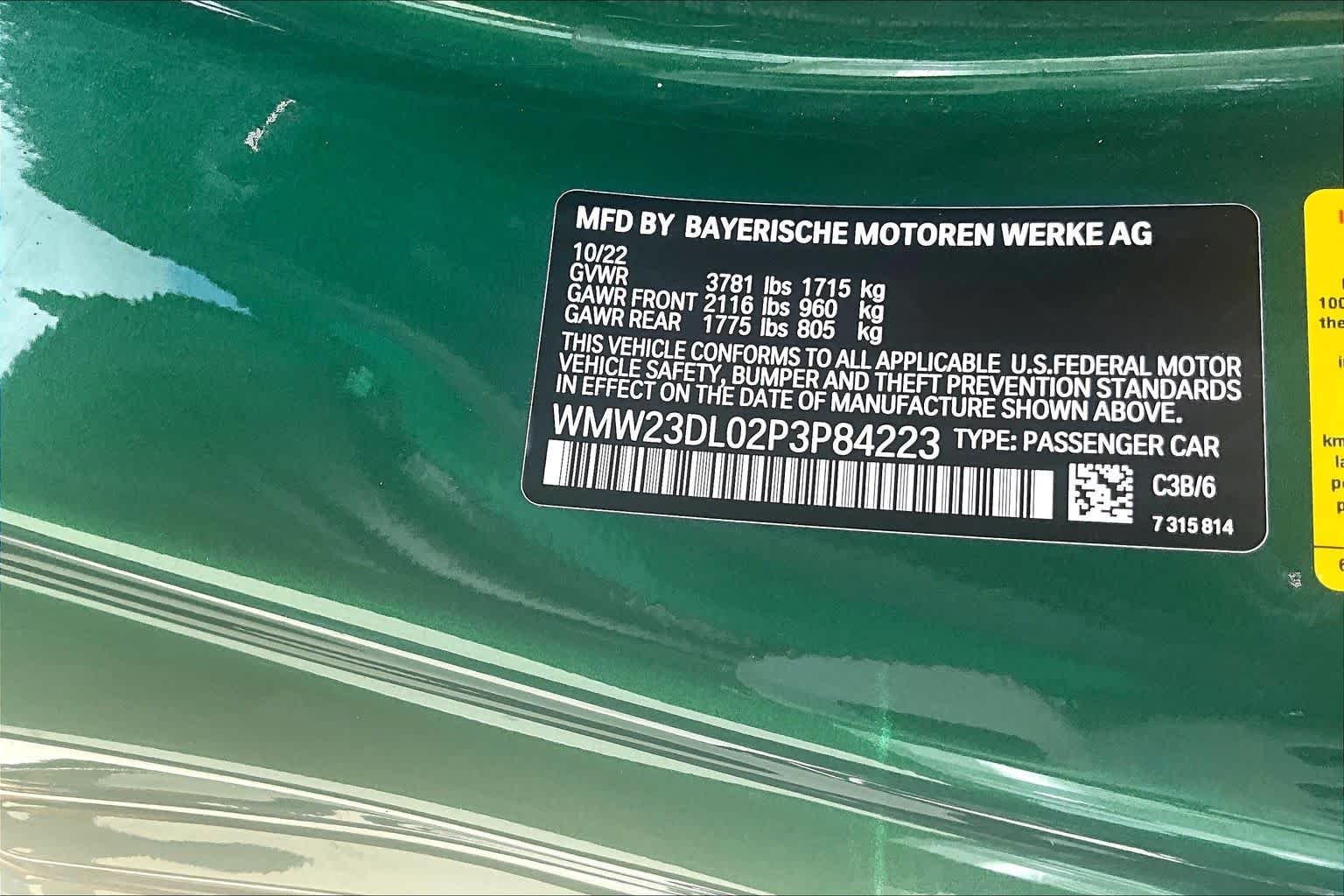 Used 2023 British Racing Green IV Metallic MINI Cooper image 32