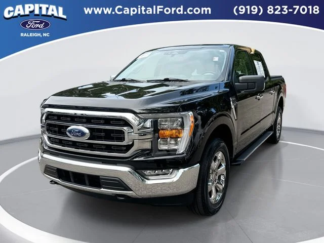 Used 2022 Black Ford XLT image 1