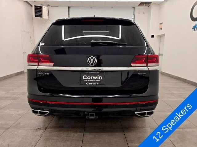 Used 2023 Deep Black Pearl Effect Volkswagen 3.6L V6 SEL Premium R-Line image 4