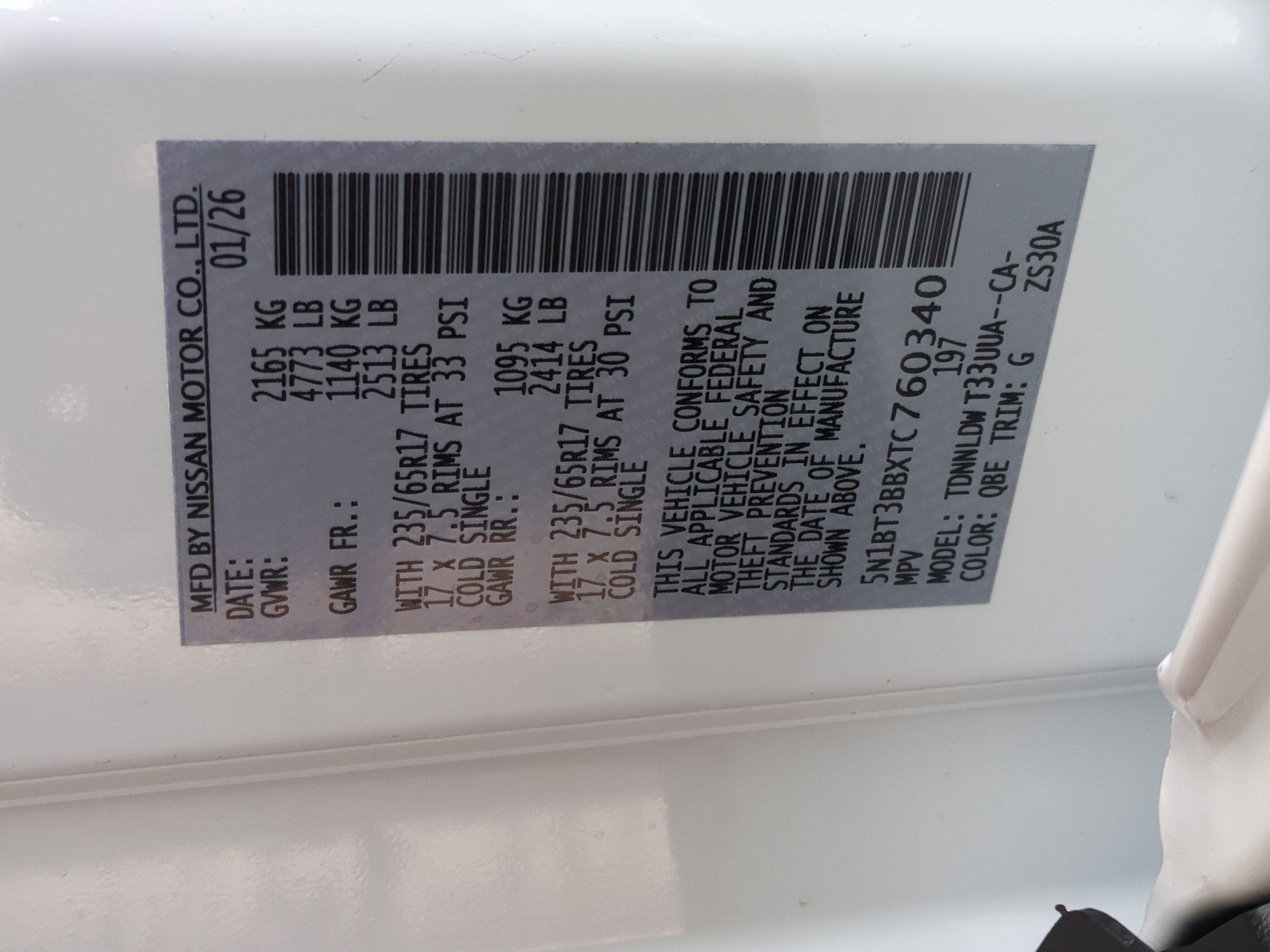 New 2026 Everest White Pearl TriCoat Nissan Rock Creek® image 18