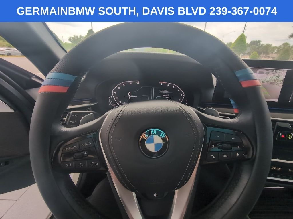 Certified Used 2023 Mineral White Metallic BMW 540i xDrive image 14