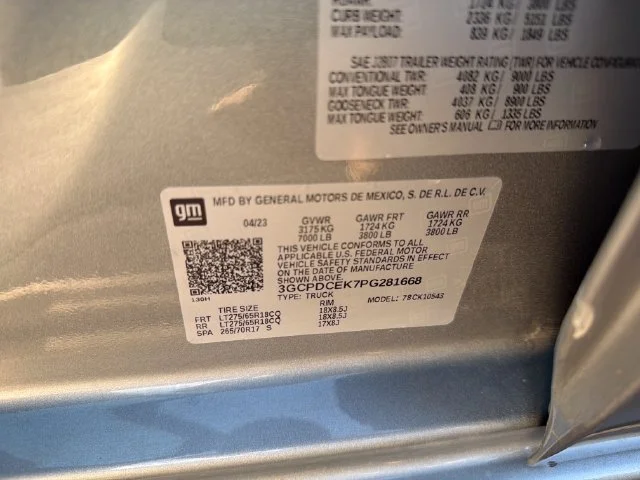 Used 2023 STERLING GRAY METALLIC Chevrolet Custom Trail Boss image 33