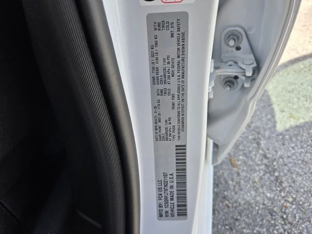New 2026 Ivory White Tri-Coat Pearl-Coat Exterior Paint RAM Laramie image 19