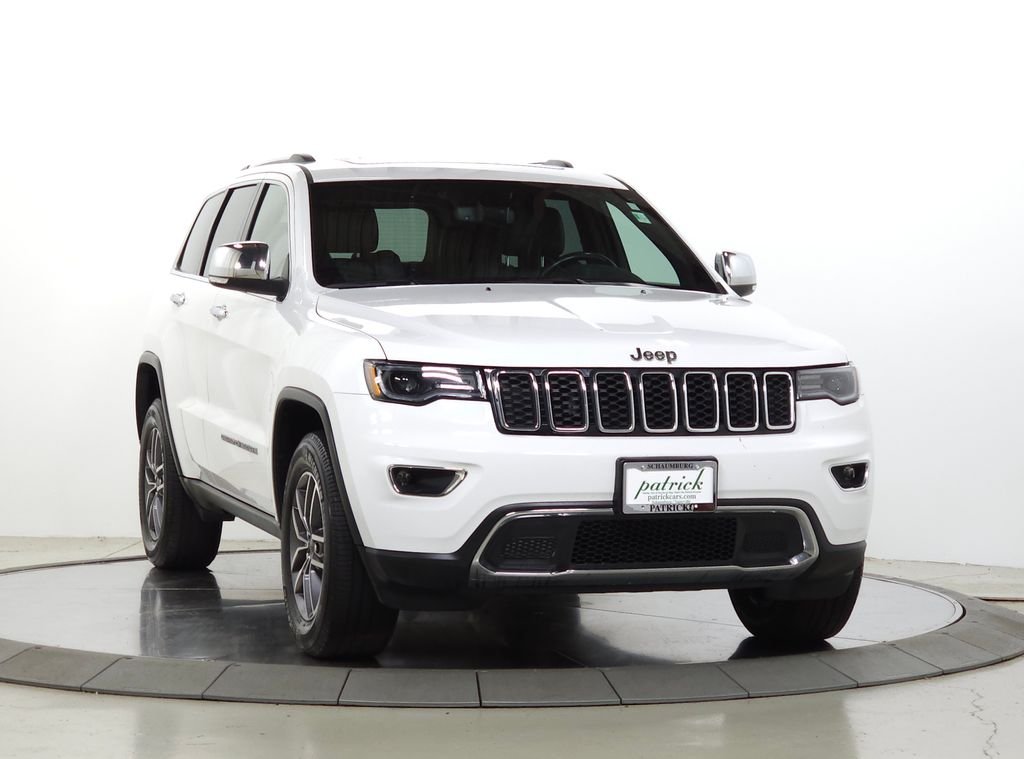 Used 2021 Bright White Clearcoat Jeep Limited image 1