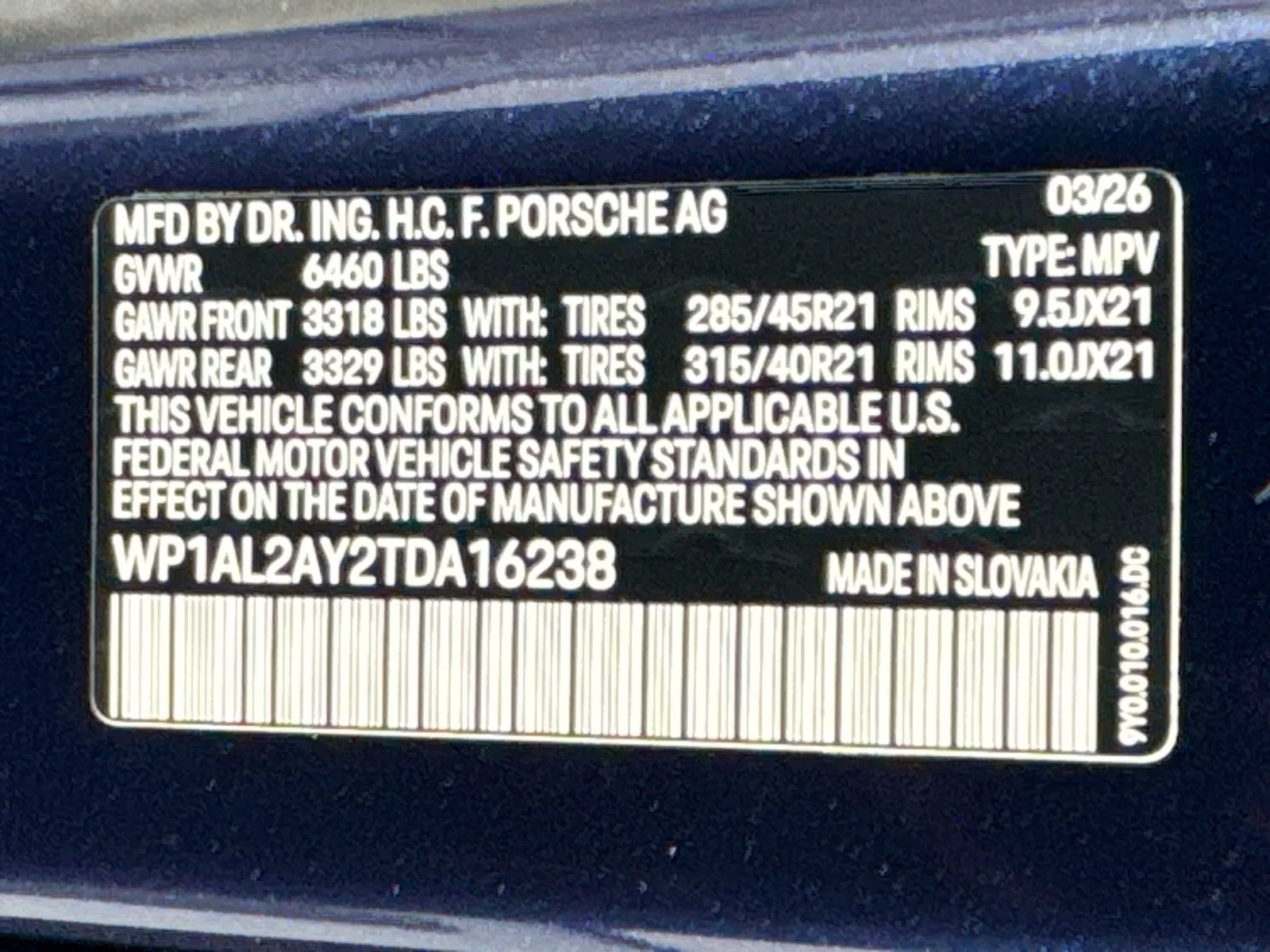 New 2026 Algarve Blue Metallic Porsche S image 26