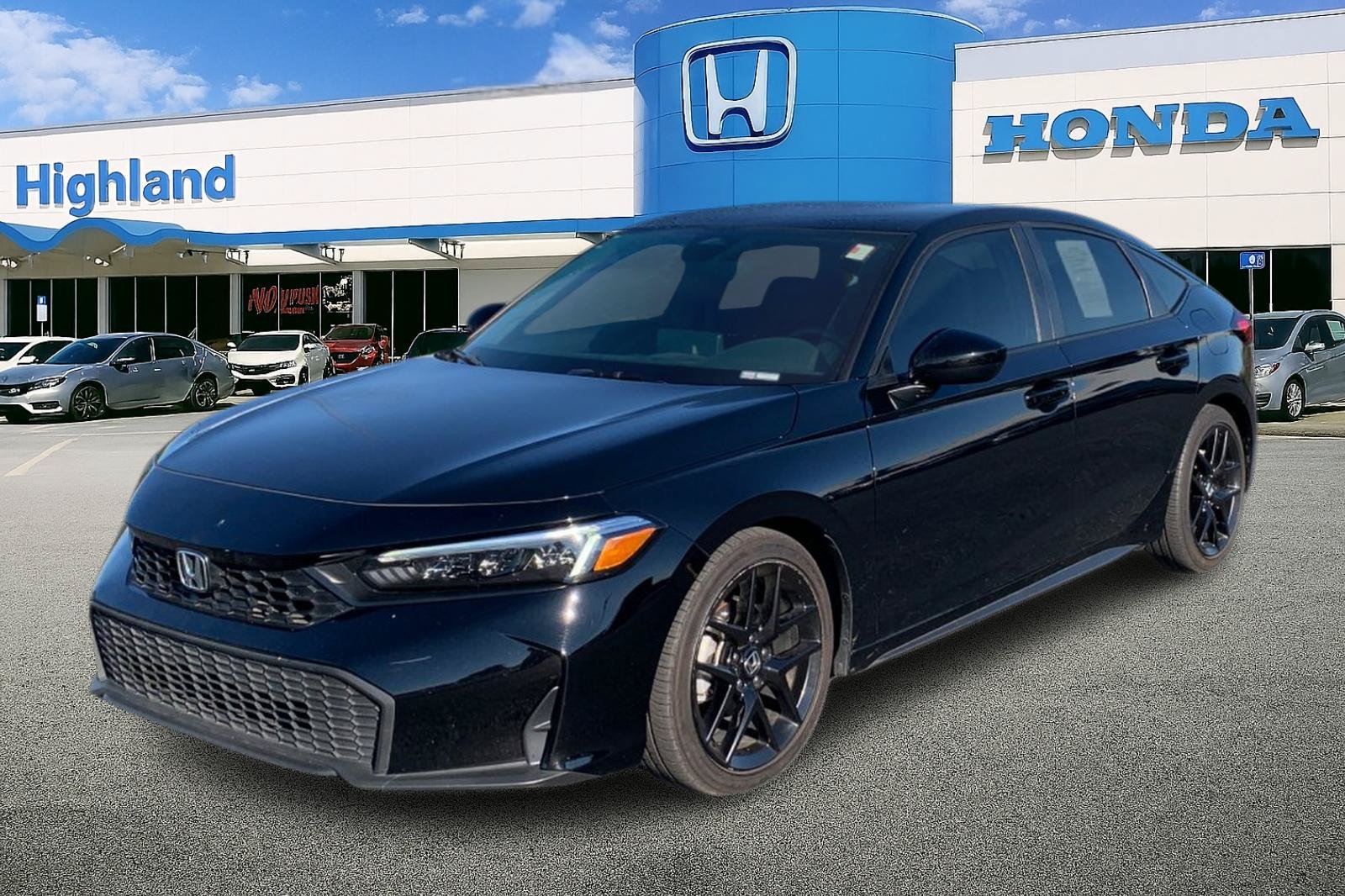 Certified Used 2025 Black Honda Sport image 1
