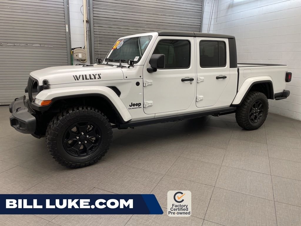 Certified Used 2021 White Jeep Willys image 1