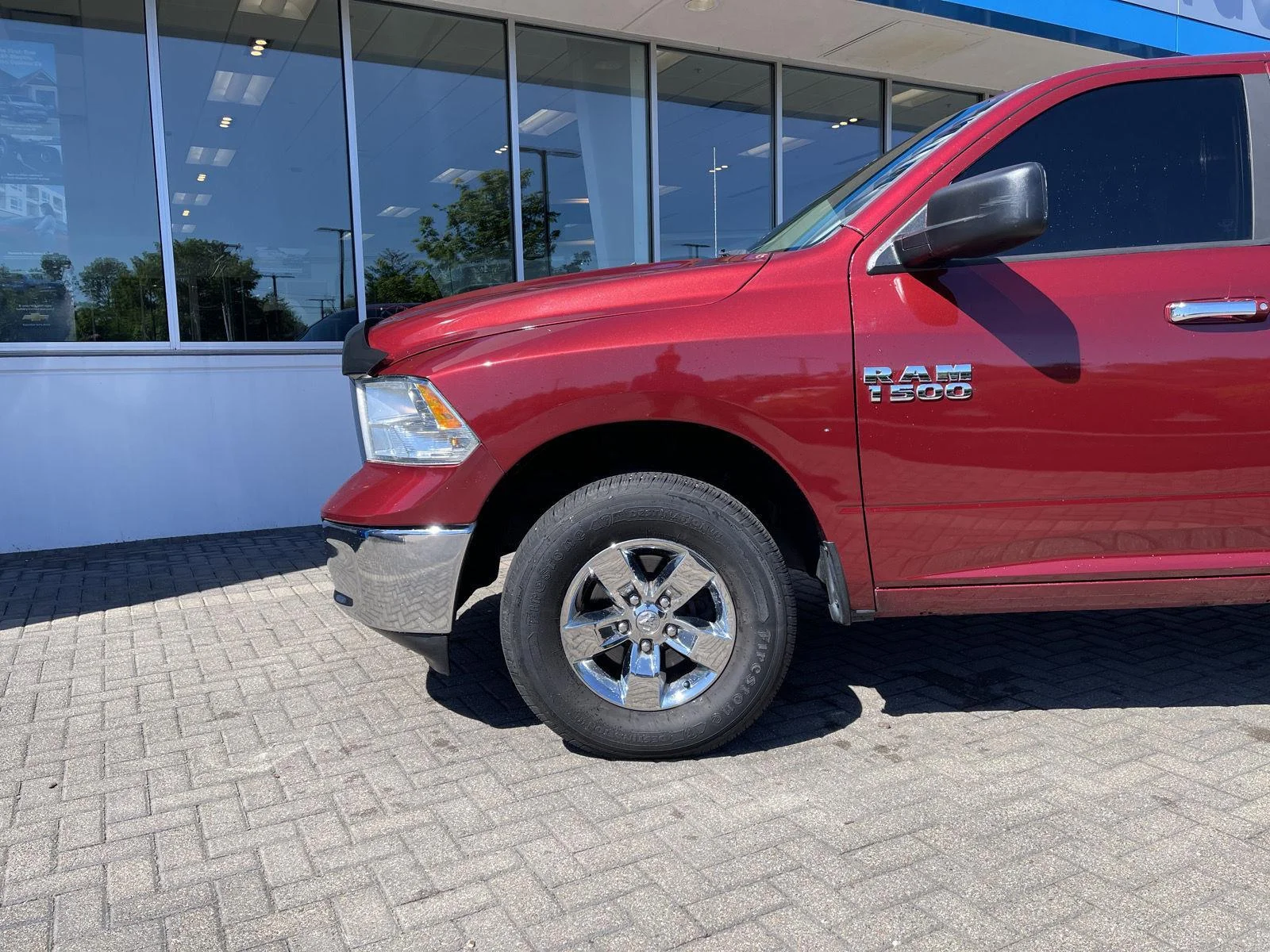 Used 2015 Deep Cherry Red Crystal Pearlcoat Ram SLT image 9