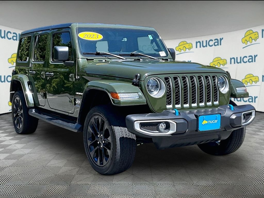 Used 2023 Green Jeep Sahara 4xe image 1
