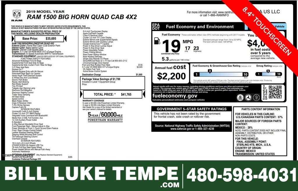 2019 RAM Ram 1500 Pickup