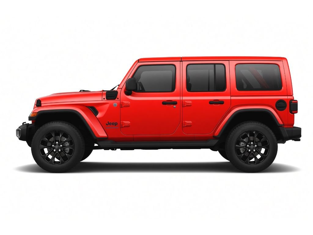Used 2025 Firecracker Red Clearcoat Jeep Sahara image 7