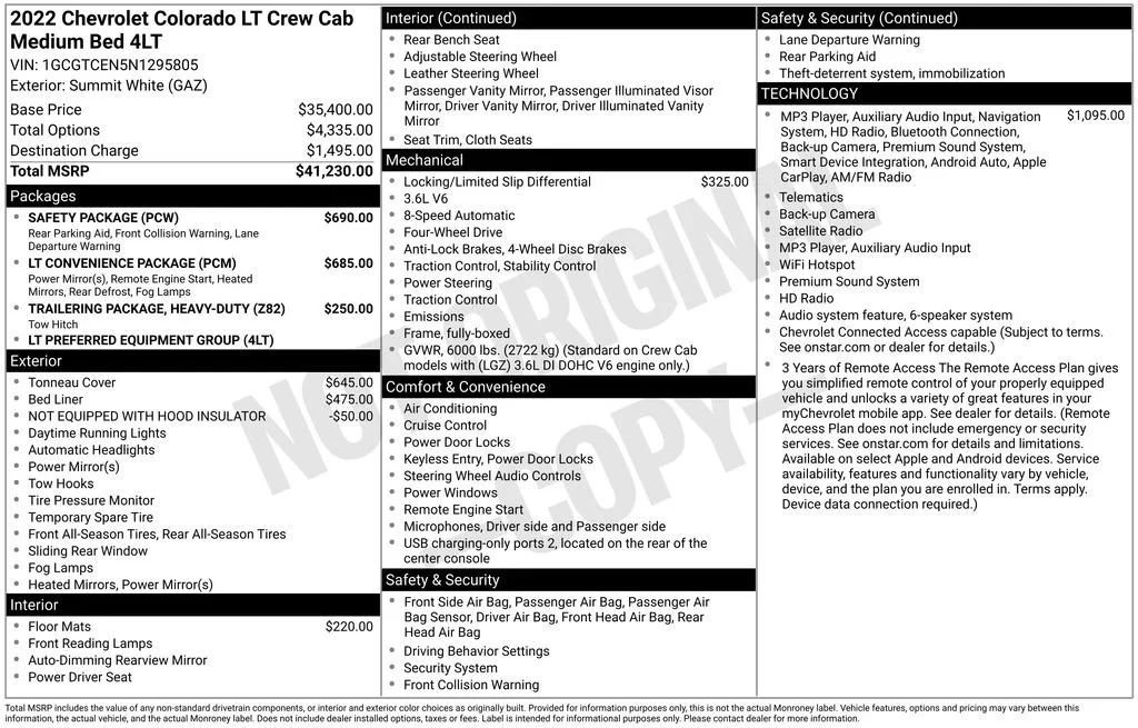 2022 Chevrolet Colorado LT - Photo 62