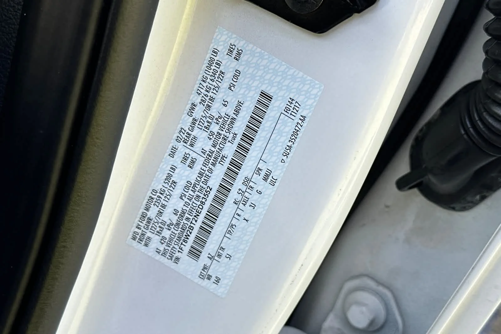 Certified Used 2022 Star White Metallic Tri-Coat Ford LARIAT image 27