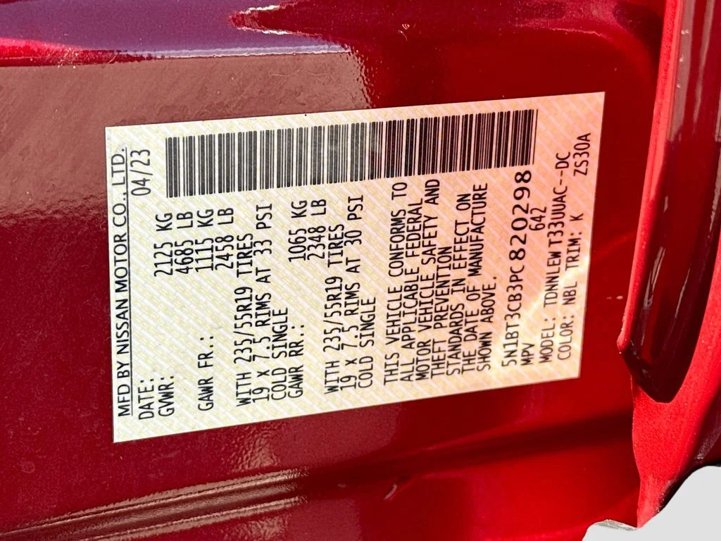 Used 2023 Scarlet Ember Nissan SL image 23