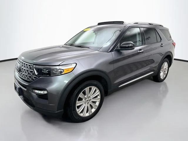 Used 2022 Gray Metallic Ford Limited image 3