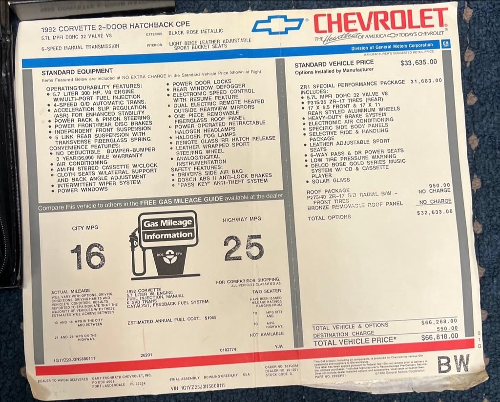 Used 1992 Black-rose Chevrolet NA image 28