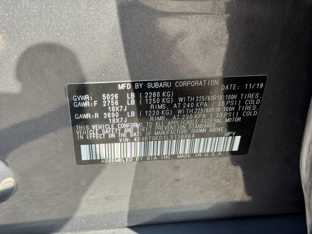 Used 2020 Magnetite Gray Metallic Subaru Onyx Edition XT image 29